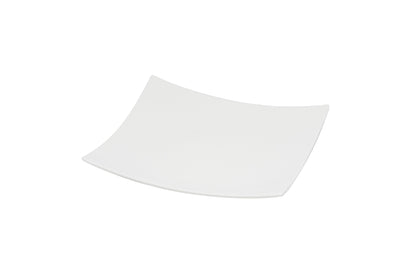 White Six Piece Square Bone China Service For Six Salad Plate Set-1