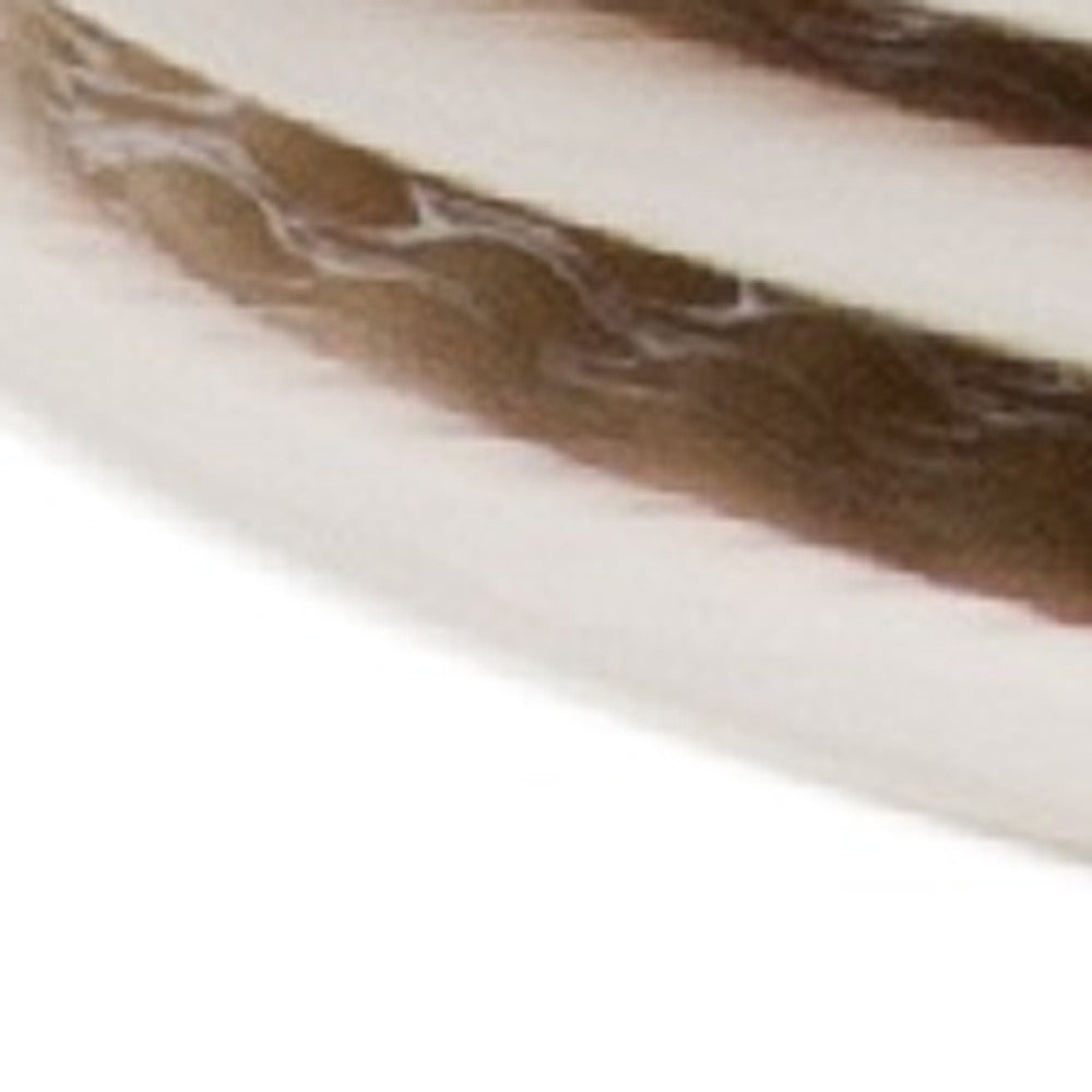 White Four Piece Round Weave Stoneware Service For Four Salad Plate Set-4