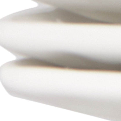 White Six Piece Rectangle Pebbled Porcelain Service For Six Dinner Plate Set - Loft&Timber