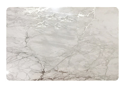 12" X 18" Silver And Gray Abstract Placemats - Loft&Timber