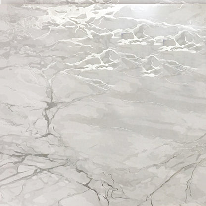 12" X 18" Silver And Gray Abstract Placemats - Loft&Timber