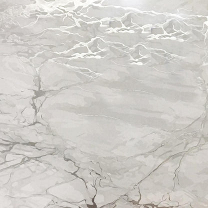 12" X 18" Silver And Gray Abstract Placemats - Loft&Timber