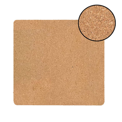 15" X 15" Gray And Gold Abstract Agglomerated cork Square Placemats - Loft&Timber