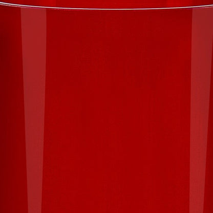 11" Red Crystal Glass Cylinder Table Vase - Loft&Timber