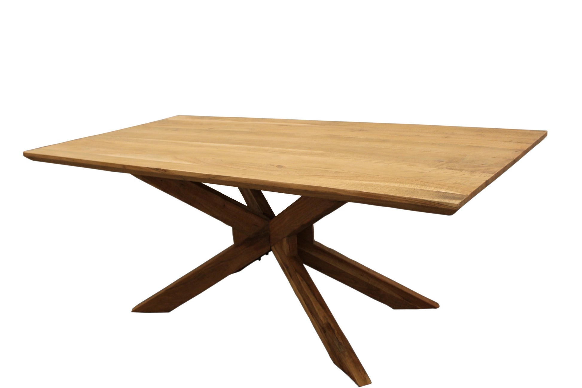 79" Natural Solid Wood Pedestal Base Dining Table - Loft&Timber