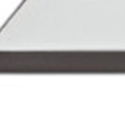 39" Clear and White Glass And Wood Square Pedestal Coffee Table With Shelf-3