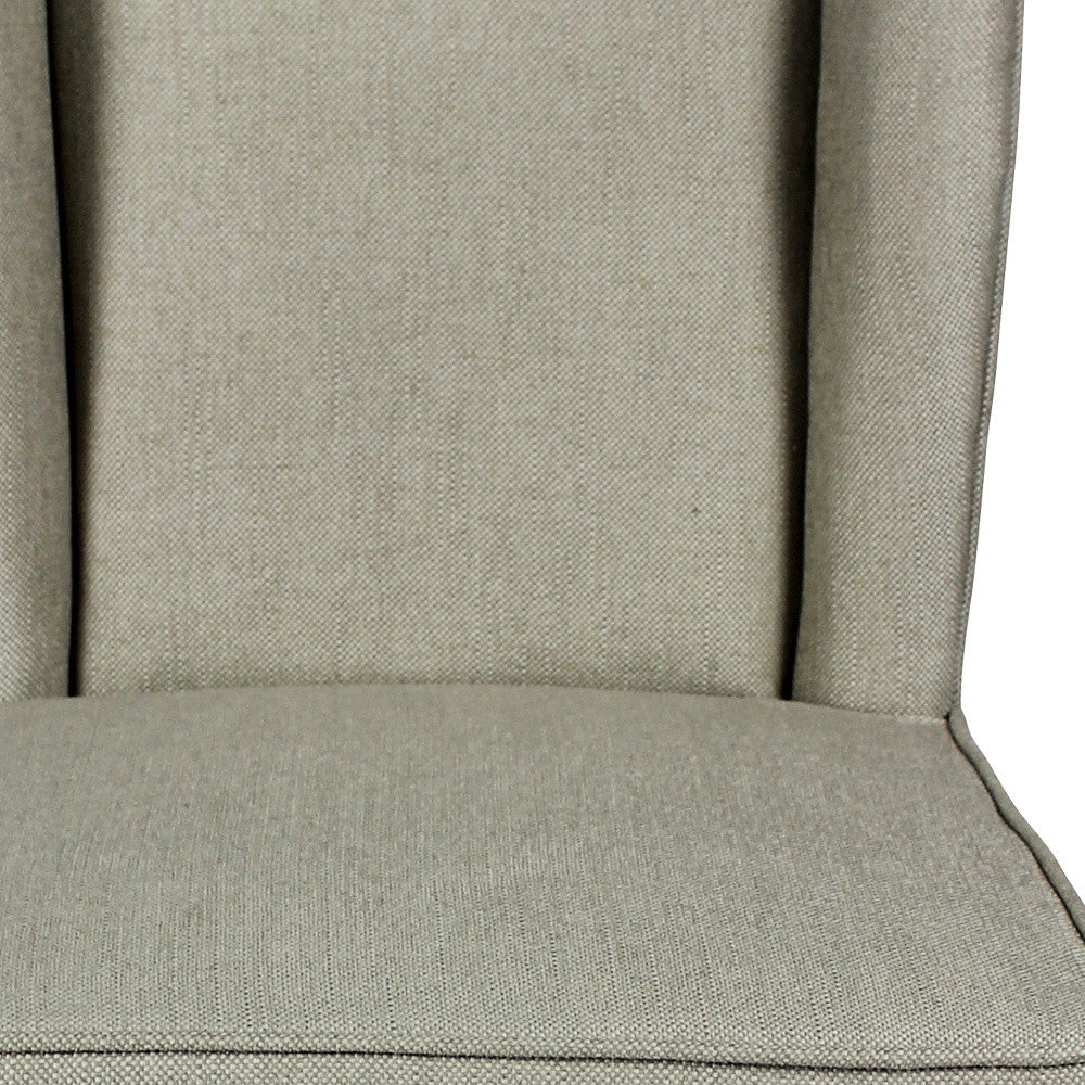 30" Gray And Brown Solid Wood Bar Height Bar Chair - Loft&Timber