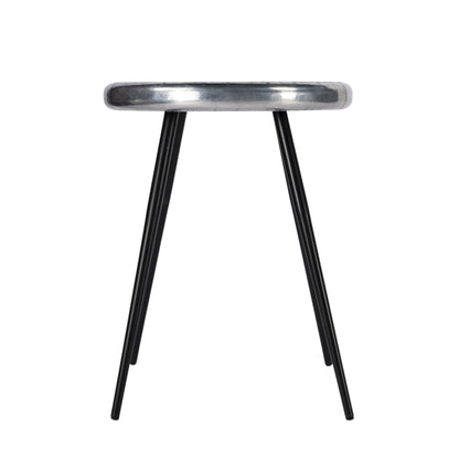 23" Silver Round End Table - Loft&Timber