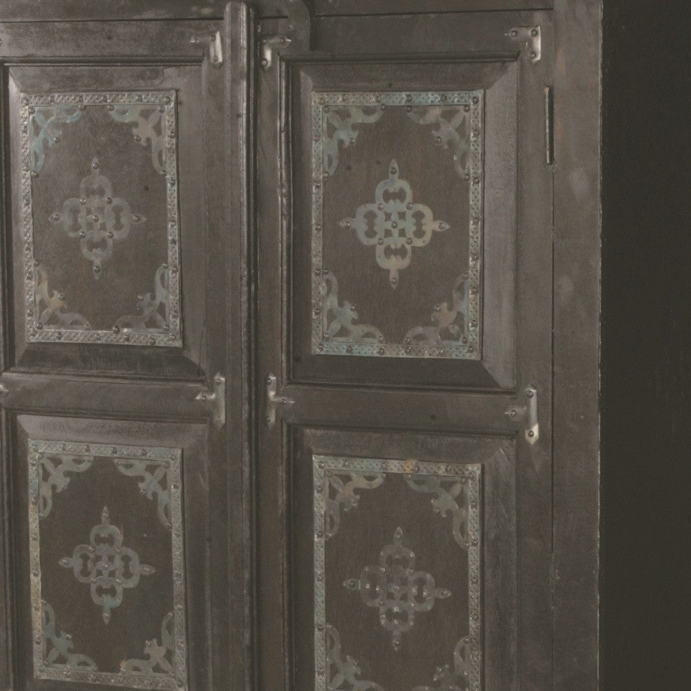 72" Dark Brown Solid Wood Pantry Or Storage Closet - Loft&Timber