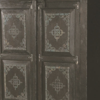 72" Dark Brown Solid Wood Pantry Or Storage Closet - Loft&Timber