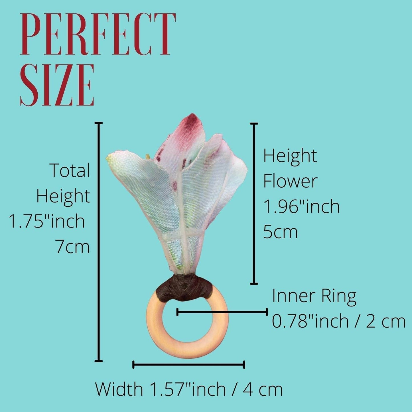 Maison Charlô | Set of 12 Turquoise Small Astromelia Napkin Rings - Loft&Timber