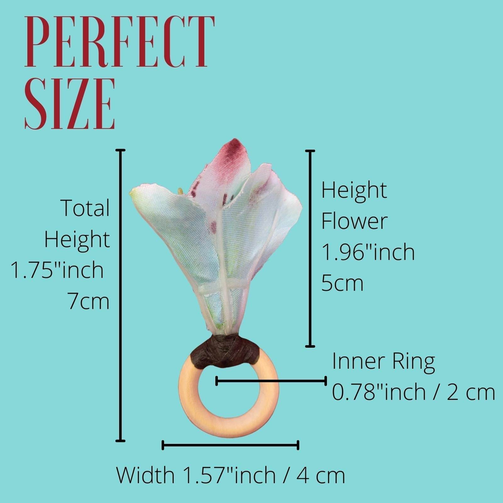 Maison Charlô | Set of 12 Turquoise Small Astromelia Napkin Rings - Loft&Timber