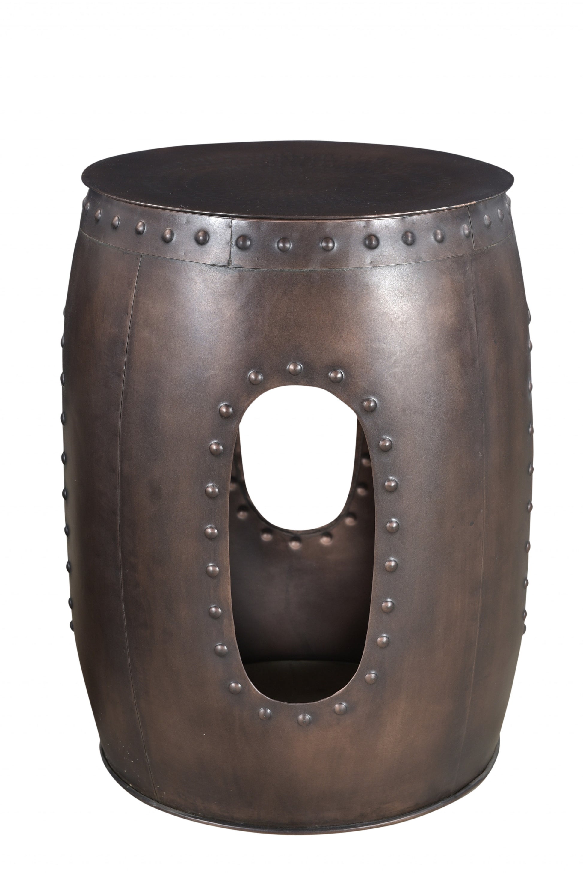 20" Copper Iron Round End Tables - Loft&Timber