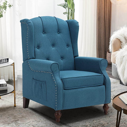 Wingback Recliner Chair with Massage and Heat (Vintage) - Loft&Timber