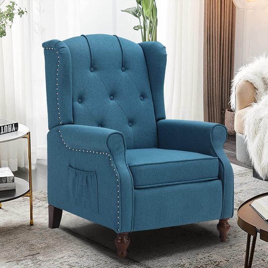 Wingback Recliner Chair with Massage and Heat (Vintage) - Loft&Timber