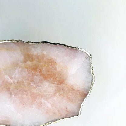 Rose Quartz Agate Cake Stand/Centrepiece/Display Stand/Tray - Loft&Timber