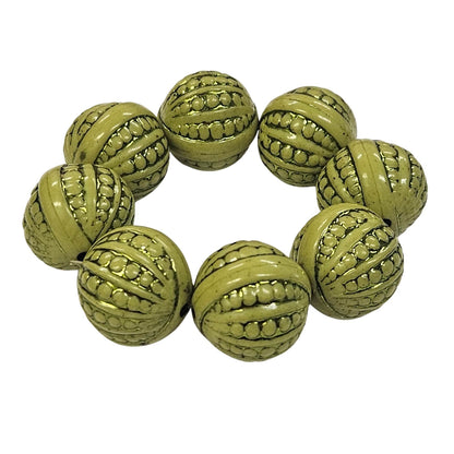 Maison Charlô | Set 4 Lemon Shine Beaded Napkin Rings | Rustic Napkin Ring | Handmade - Loft&Timber