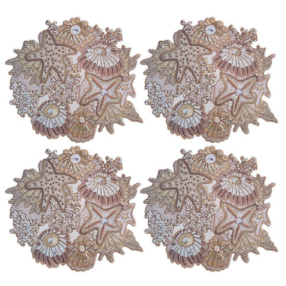 Charlo's Set 4 Premium Placemats Waterproof Sea Corals - Loft&Timber