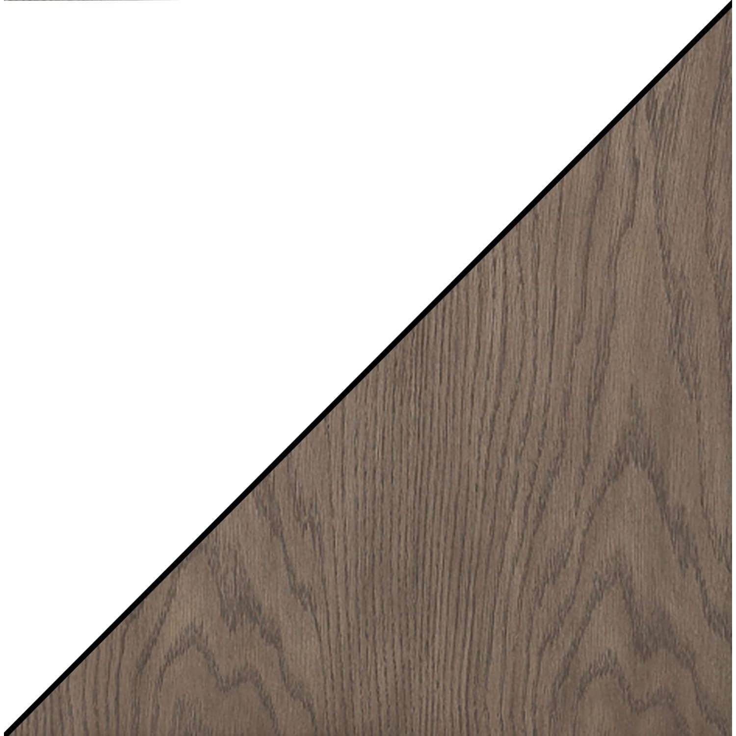 Driftwood and White Oxford Bookcase with Drawer - Loft&Timber