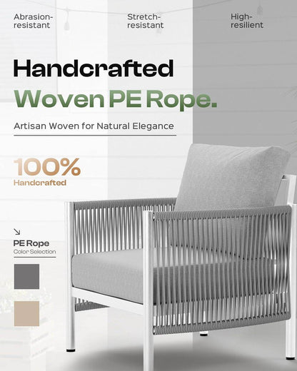 Modern Aluminum Outdoor Patio Furniture Set with Cushions - Loft&Timber