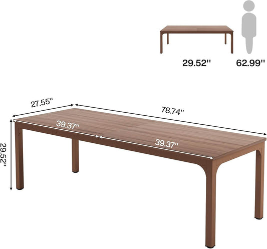 78.7 Inches Extra Long Computer Desk 2 Person Desk, Double Long Desk, Workstaion for Home Office-1