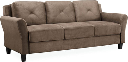 Harrington Sofa Microfiber Brown - Loft&Timber