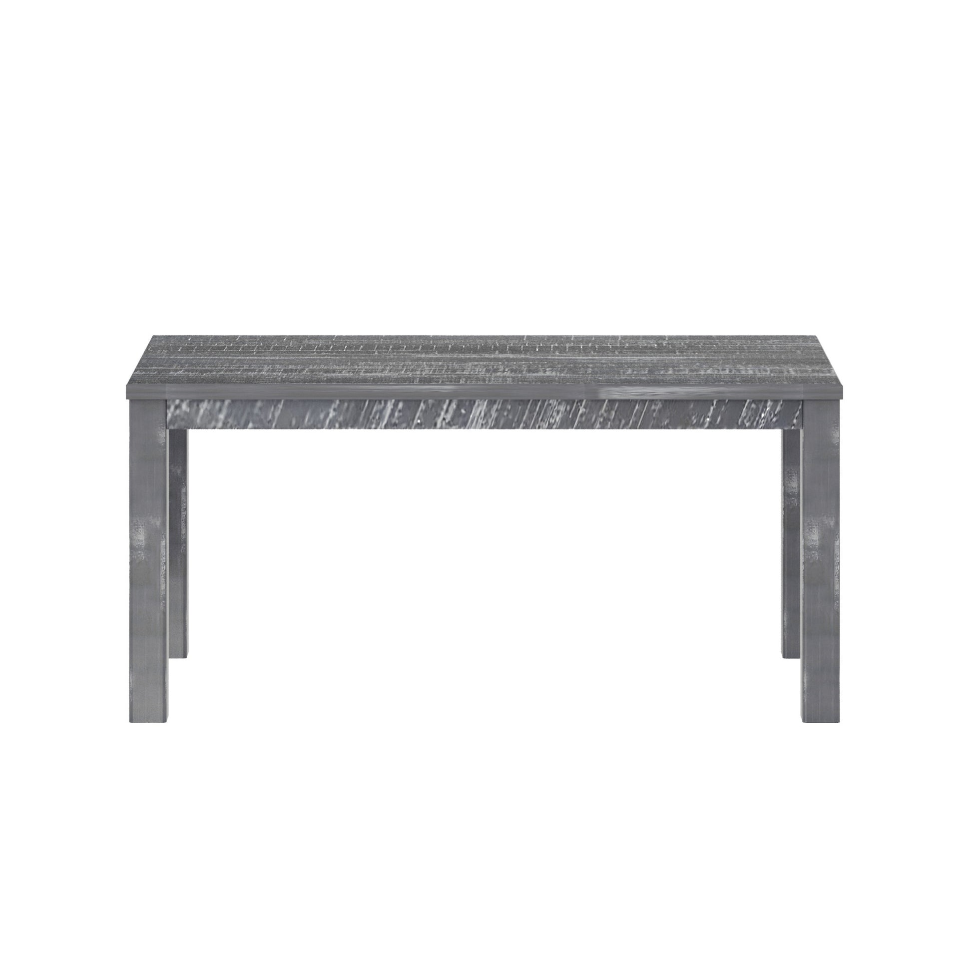 35" Gray Solid Wood Dining Table - Loft&Timber