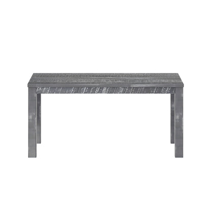 35" Gray Solid Wood Dining Table - Loft&Timber