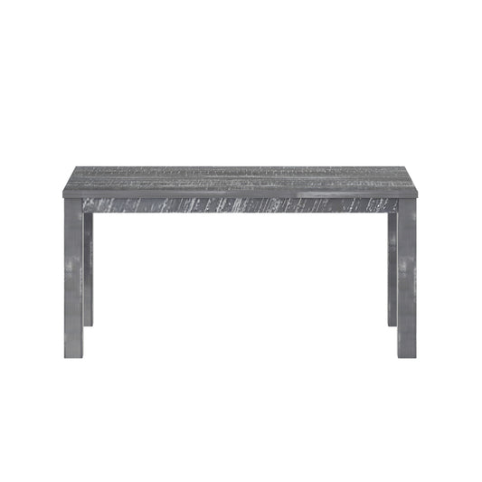 35" Gray Solid Wood Dining Table - Loft&Timber