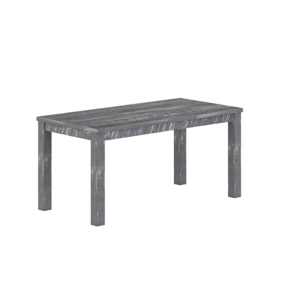 35" Gray Solid Wood Dining Table - Loft&Timber
