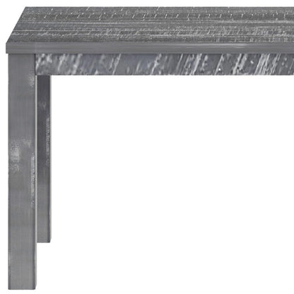 35" Gray Solid Wood Dining Table - Loft&Timber