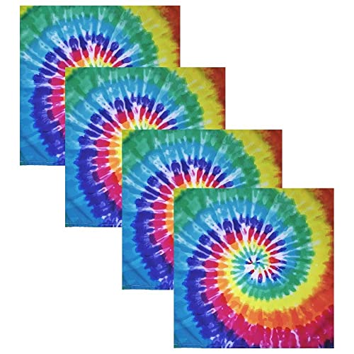 Charlo's Cloth Napkins Set of 4 Tie Dye 16" by 16" - Colored - Loft&Timber