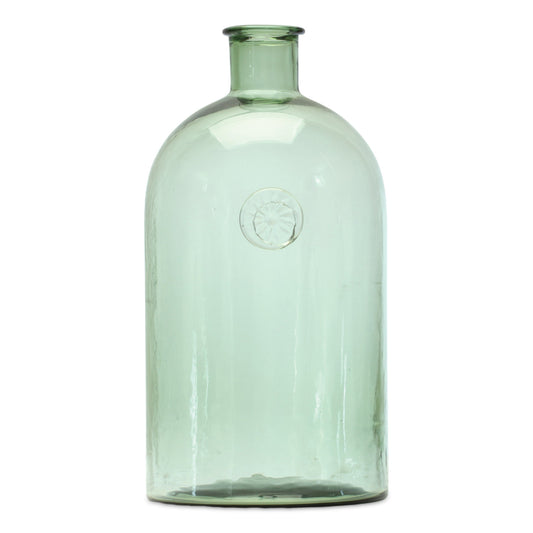 12" Green Bud Glass Table Vase - Loft&Timber