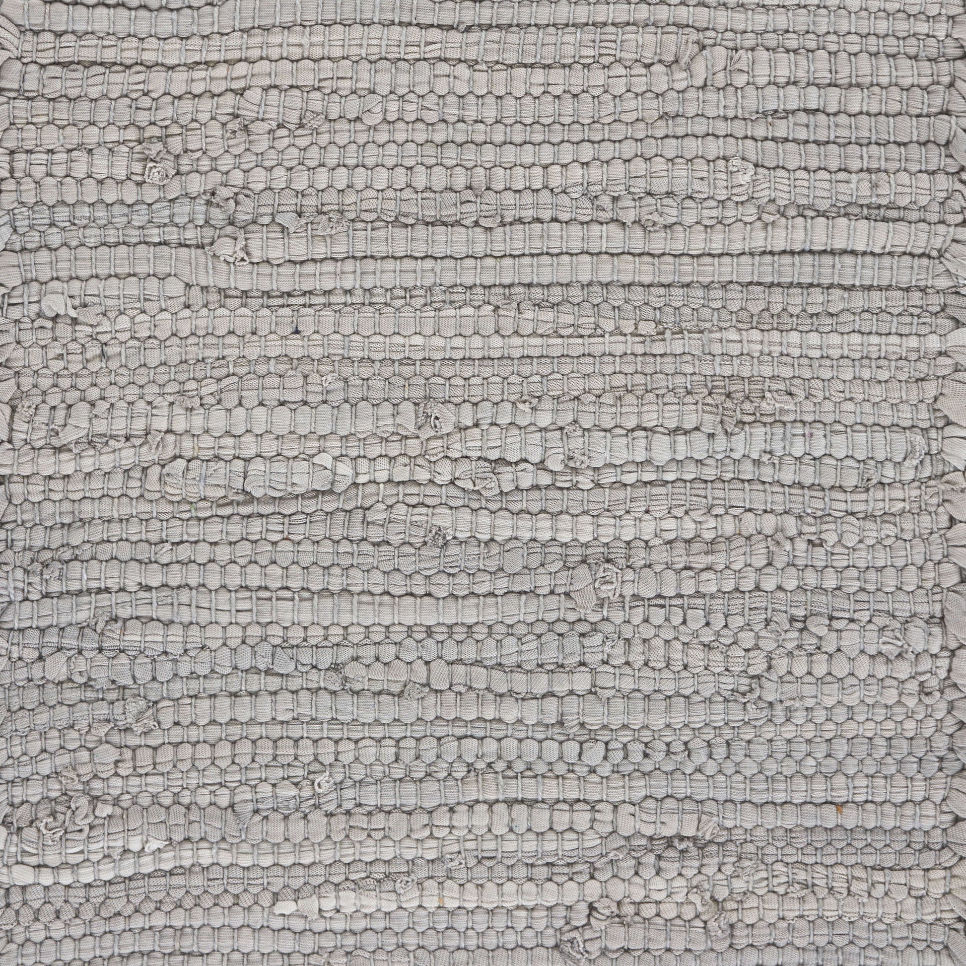 80" Light Gray And Natural Solid With Border Cotton Table Runner - Loft&Timber