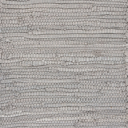 80" Light Gray And Natural Solid With Border Cotton Table Runner - Loft&Timber