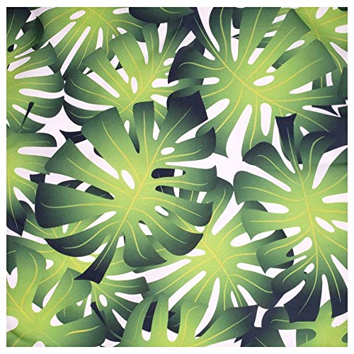 Charlo's Cloth Napkins Set of 4 Green Palm Leaf Monstera Tropical 16" by 16" - Green - Loft&Timber