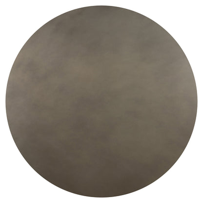 36" Gray And Black Concrete And Solid Wood Round Coffee Table - Loft&Timber