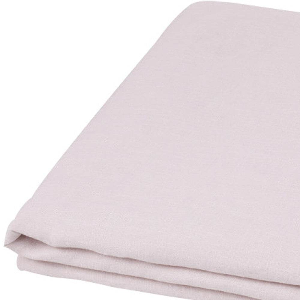Light Pink Linen King Flat Sheet - Loft&Timber