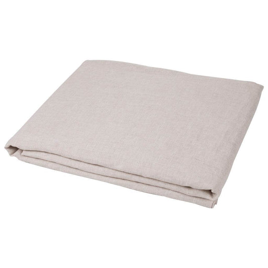 Light Gray Linen King Flat Sheet - Loft&Timber