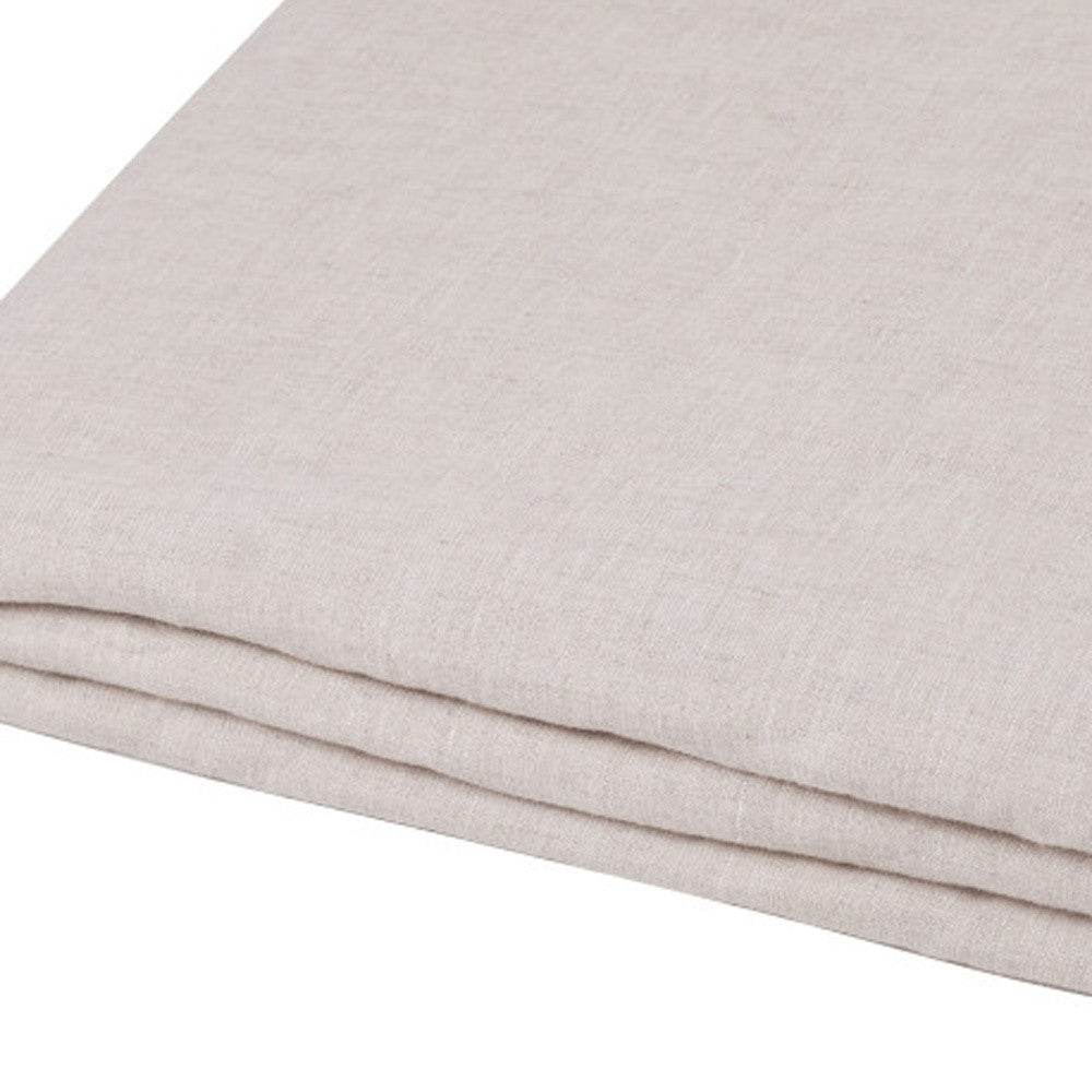 Light Gray Linen King Flat Sheet - Loft&Timber