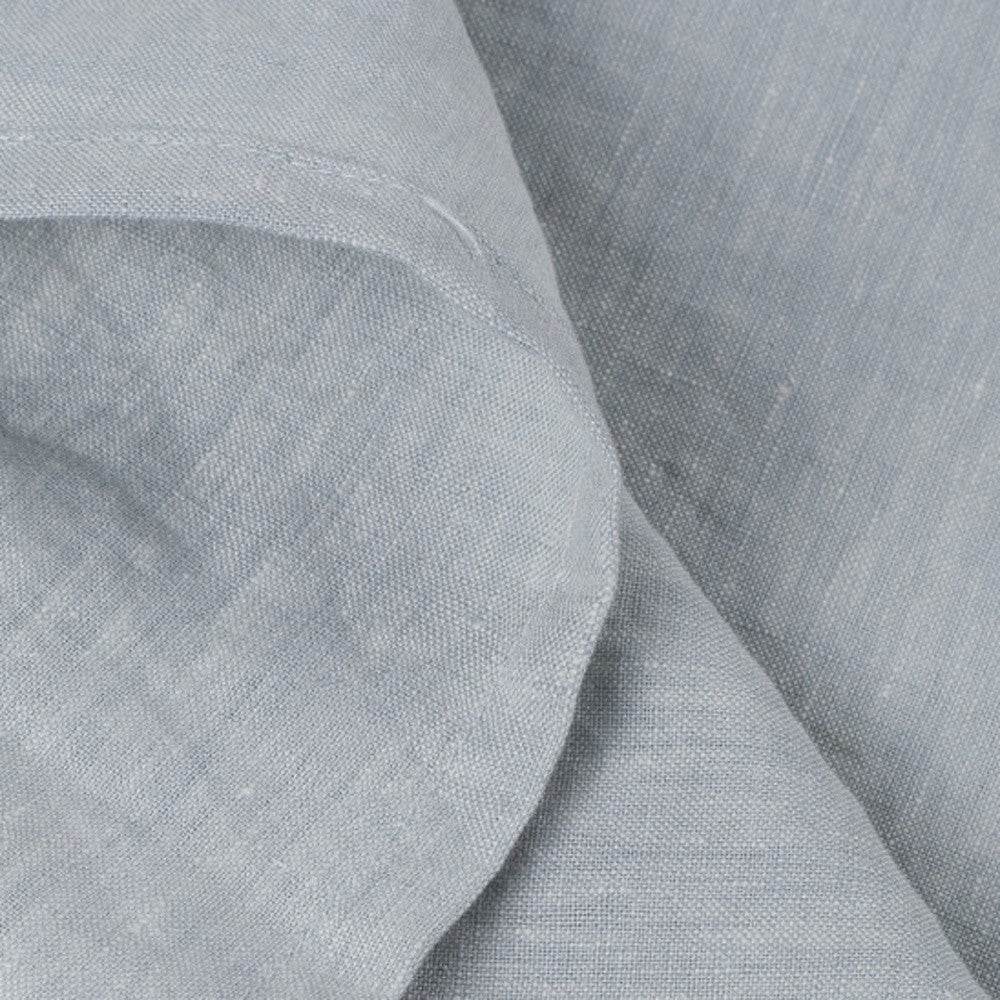 Blue Linen Twin Flat Sheet - Loft&Timber