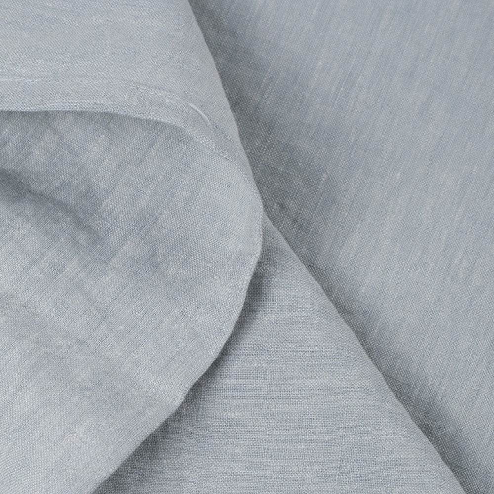 Blue Linen Twin Flat Sheet - Loft&Timber