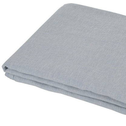Blue Linen Twin Flat Sheet - Loft&Timber