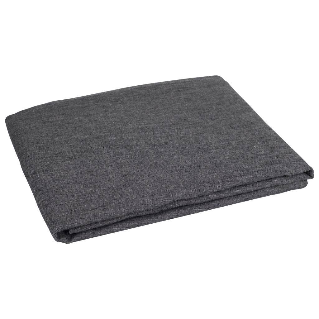 Onyx Linen King Flat Sheet - Loft&Timber