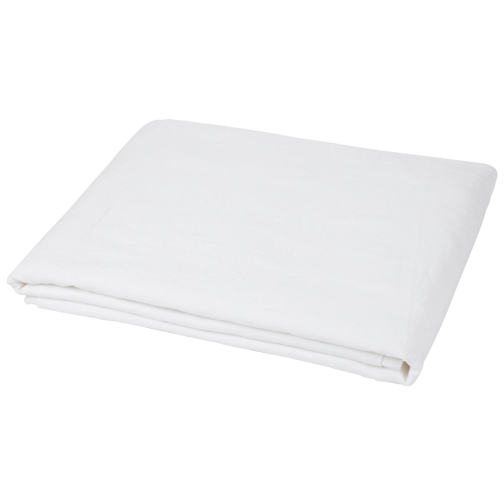 Ivory Linen Twin Flat Sheet - Loft&Timber