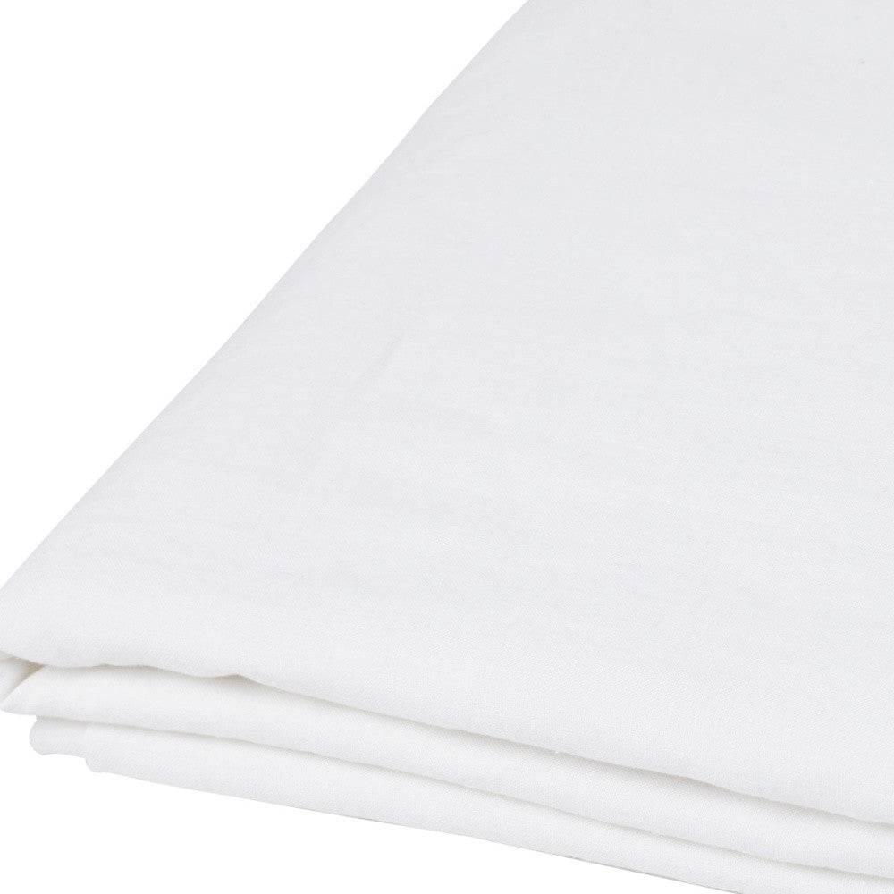 Ivory Linen King Flat Sheet - Loft&Timber