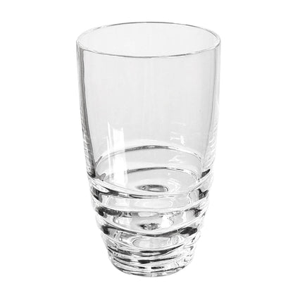 Set of Four Clear Swirl Acrylic Highball Glasses - Loft&Timber