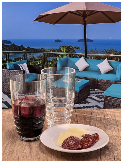 Set of Four Clear Swirl Acrylic Highball Glasses - Loft&Timber