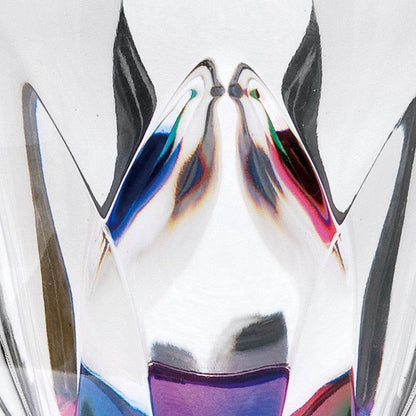 Set of Four Clear and Rainbow Geometric Acrylic Highball Glasses - Loft&Timber