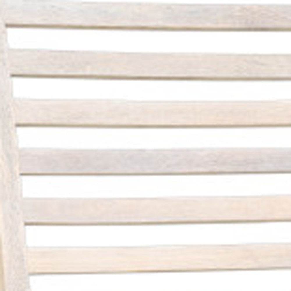 Set of Two White Wood Ladder Back Dining Side Chairs - Loft&Timber